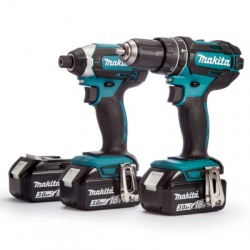 Makita DLX2131JX1 2 Piece Cordless Kit 18V DHP482 + DTD152 (3 x 3.0Ah Batteries) and fast charger